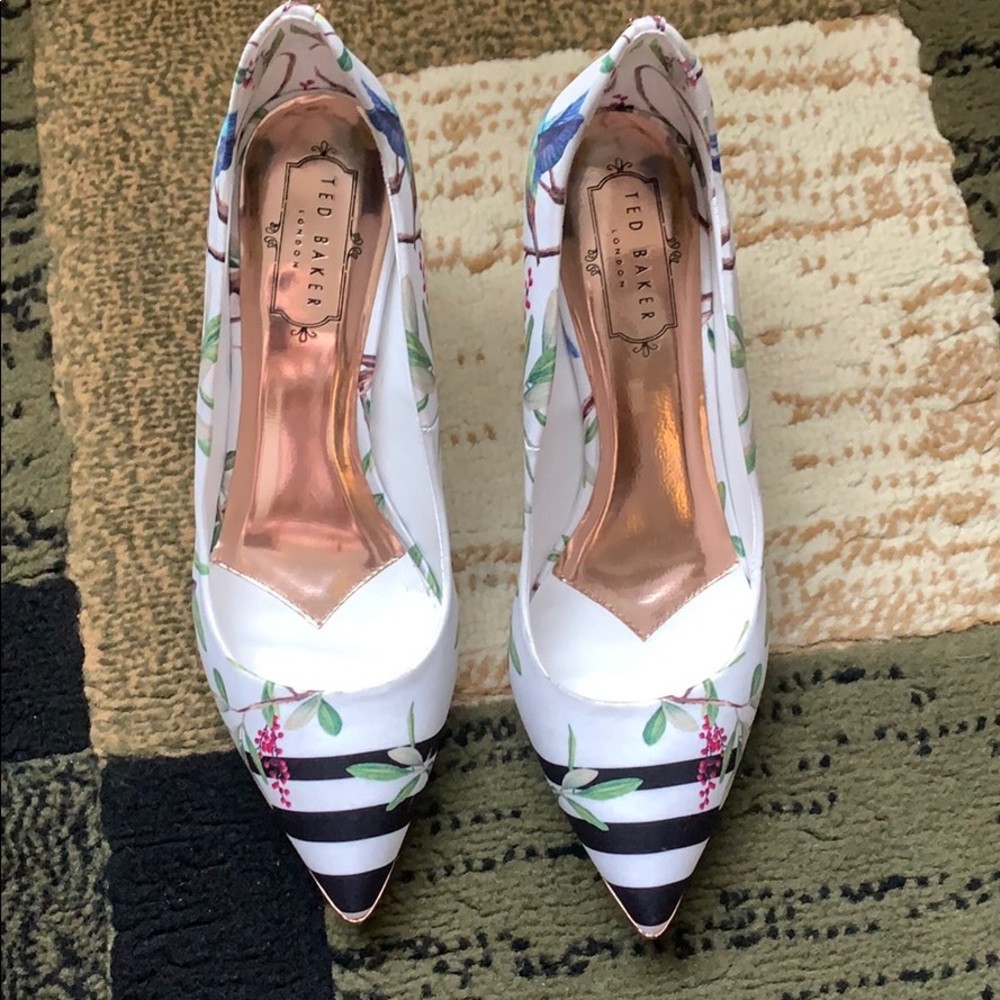 TED BAKER floral heels.